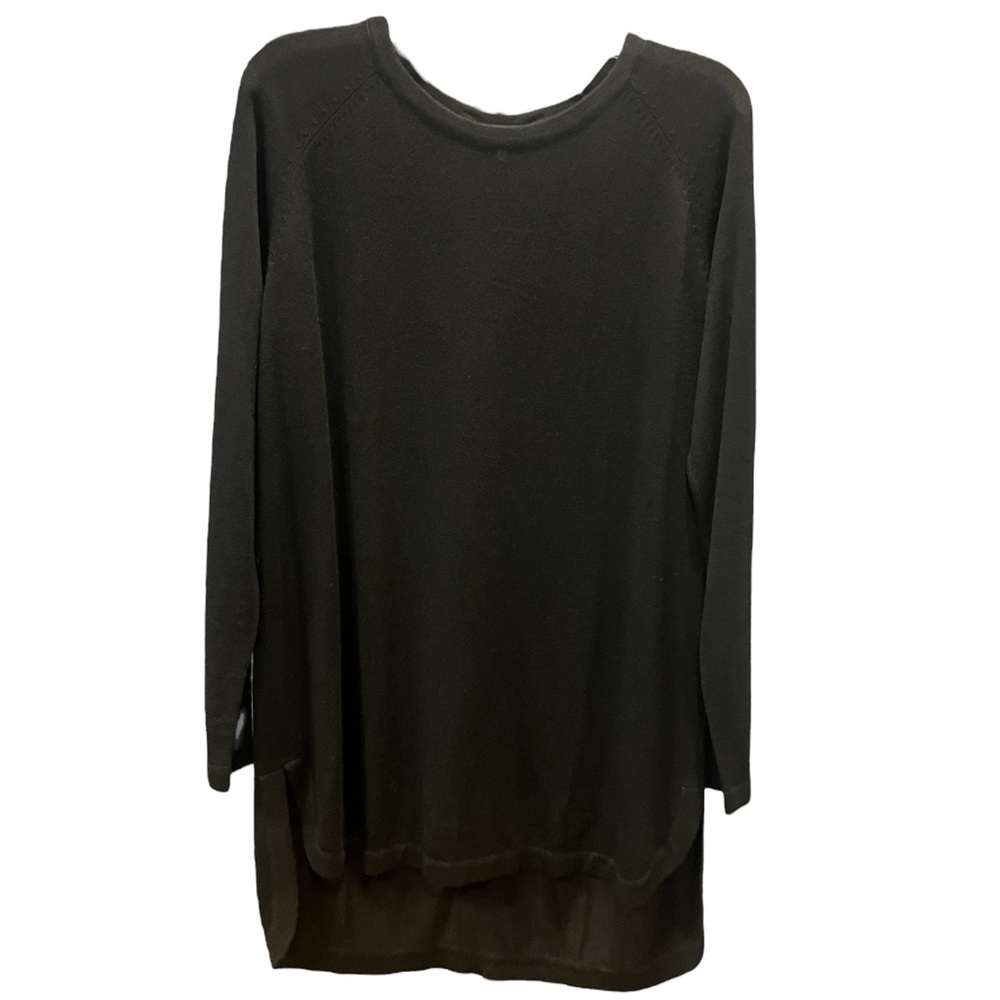 NWT Wantable Button Back Pullover Black Size L